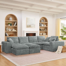Load image into Gallery viewer, Sectional Sofa With Moveable Ottoman
