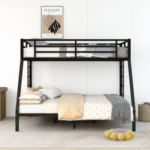 Metal Twin XL over Queen Bunk Bed for Teens and Adults,Space-Saving/Noise Reduced/No Box Spring Needed, Old SKU W1307S00013 (Expect arrive date 2024/3/24)