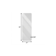 Load image into Gallery viewer, 65" Round Lighted Frameless Full Length Hanging Mirror - Silver
