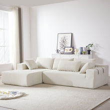 Load image into Gallery viewer, Modern Chenille Upholstered Sectional Sofa Couch Set With 6 Pillows,Free Combination
