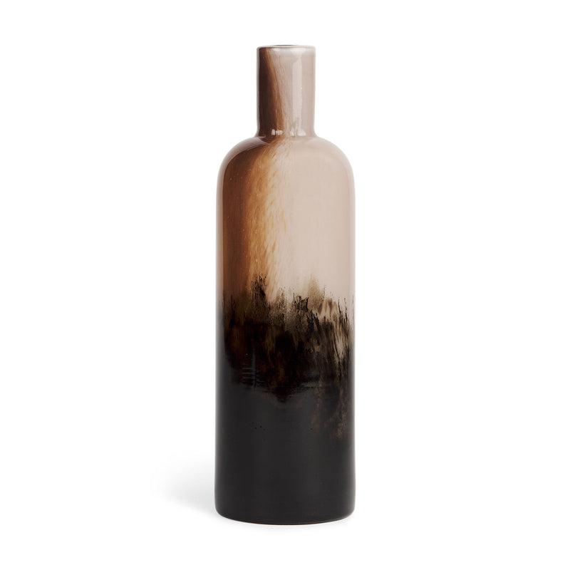 Abstract Table Vase - Amber / Cream / Dark Brown