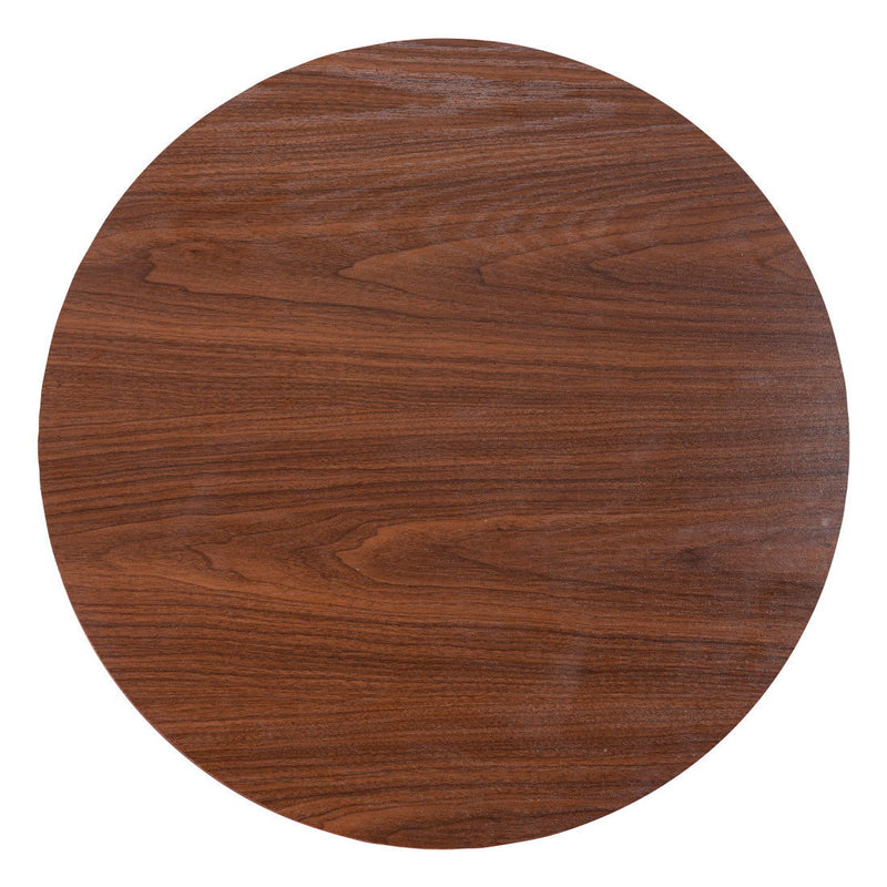 24" Wood Rounded Bar Table - Brown