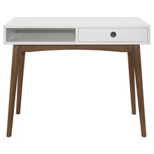 Load image into Gallery viewer, 1 Drawer Writing Desk, Compact Size For Home Office - White
