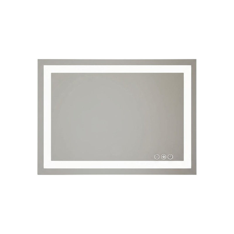 24" Lighted Frameless Bathroom Vanity Mirror - Clear