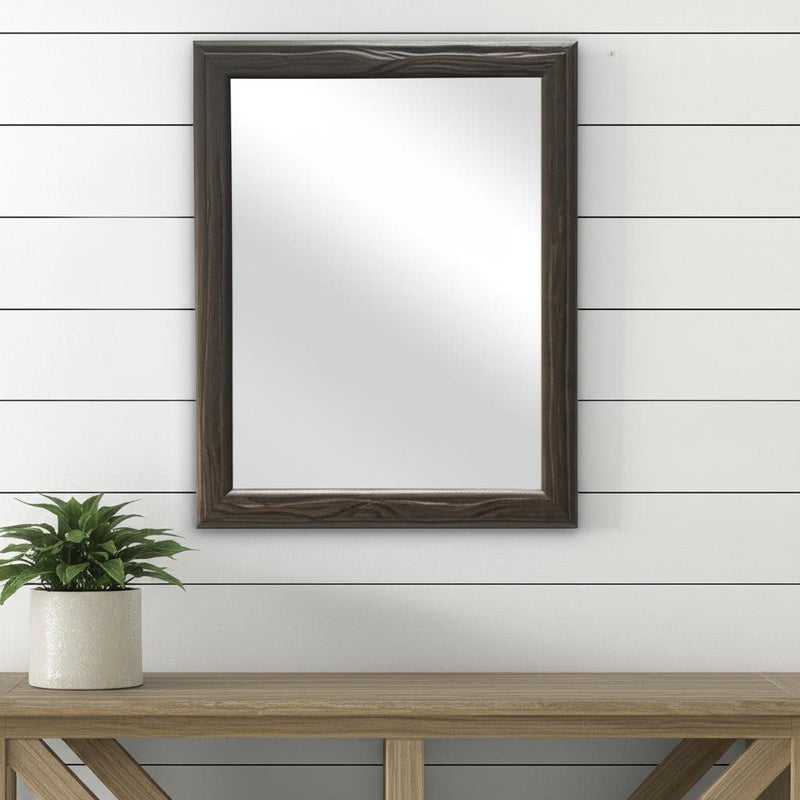 20" Solid Accent Mirror - Black