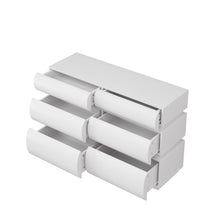 Load image into Gallery viewer, Minimalist Modern 6 Drawer Dresser, Handle Free Design With Wide Storage
