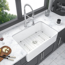 Load image into Gallery viewer, Apron Front Reversible Single Bowl Kitchen Sink &amp; Grid And Strainer
