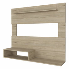 Load image into Gallery viewer, Manufactured Wood Open Shelving Entertainment Center - Light Pine
