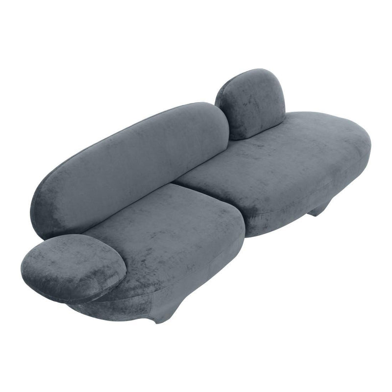 Velvet Sofa - Gray