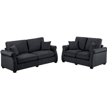 Load image into Gallery viewer, Contemporary 2 Piece Sofa Set With Matching Pillows
