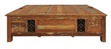 Load image into Gallery viewer, Rectangular Storage Wood Coffee Table - Green and Brown
