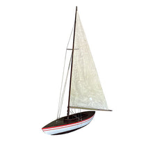Load image into Gallery viewer, Hand Painted Model Boat - Black / Beige

