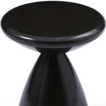 Load image into Gallery viewer, Steel Cinched High Waist Round Pedestal End Table - Black / Steel
