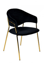 Load image into Gallery viewer, Modern Dining Chairs (Set of 2) - Black / Gold
