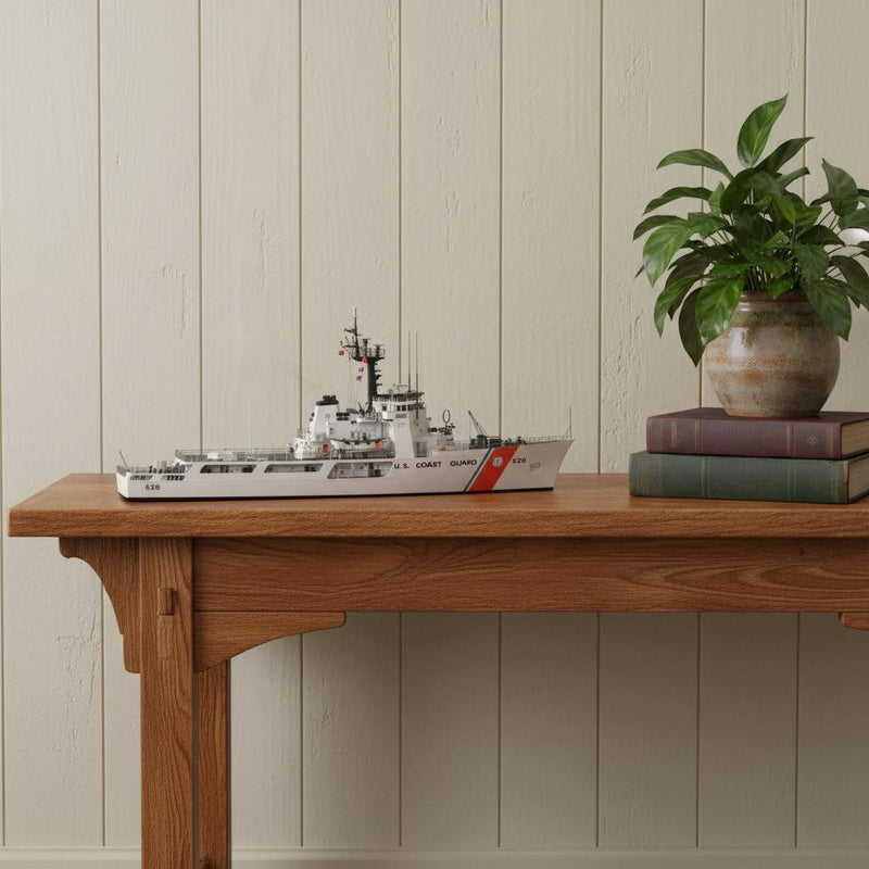 Hand Painted Model Boat (624529) - White
