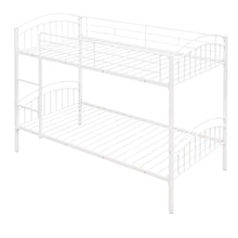 Load image into Gallery viewer, Twin Over Twin Metal Bunk Bed,Divided into Two Beds(White){OLD SKU:MF280424AAK}
