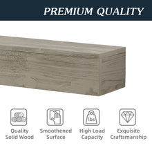 Load image into Gallery viewer, Rustic Wood Fireplace Mantel, Wall-Mounted &amp; Floating Shelf For Home Decor

