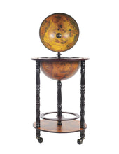 Load image into Gallery viewer, 17" X 17" X 35" Globe Bar Table 330Mm 4 Legs Stand - Mahogany
