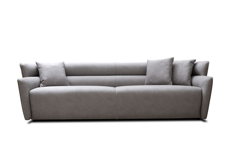 Nubuck Leather Sofa - Gray