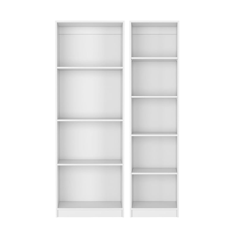 Nine Tier Modular Bookcase (Set of 2) (546623) - White