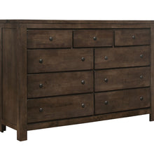 Load image into Gallery viewer, 9 Drawer Dresser - Brown - Wood
