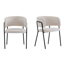 Load image into Gallery viewer, Modern Upholstered Arm Dining Chair Set

