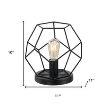 Load image into Gallery viewer, 10'' Geometric Table Lamp LED - Black
