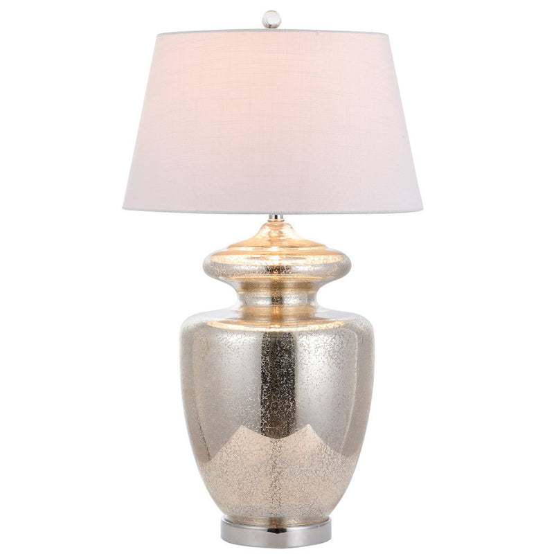 Novelty Table Lamp LED With Drum Shade - Ivory