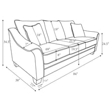 Load image into Gallery viewer, Mingle ] Upholstered Sofa - Light Gray
