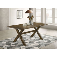 Load image into Gallery viewer, Carbon - Rectangular Dining Table With X Base Design - Brown
