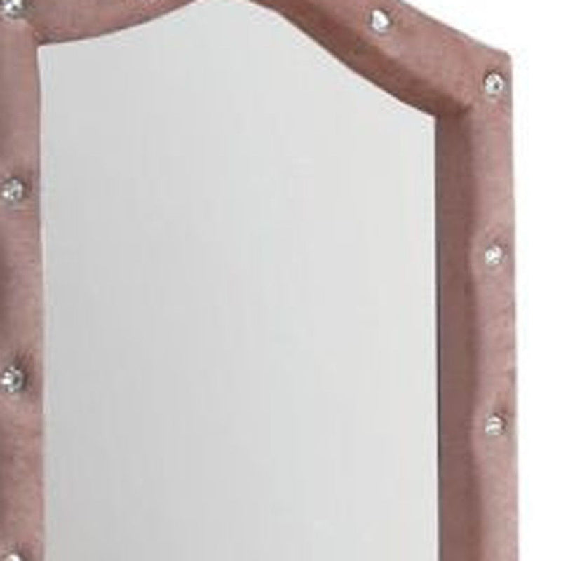 30" Abstract Framed Mounted Dresser Mirror - Pink