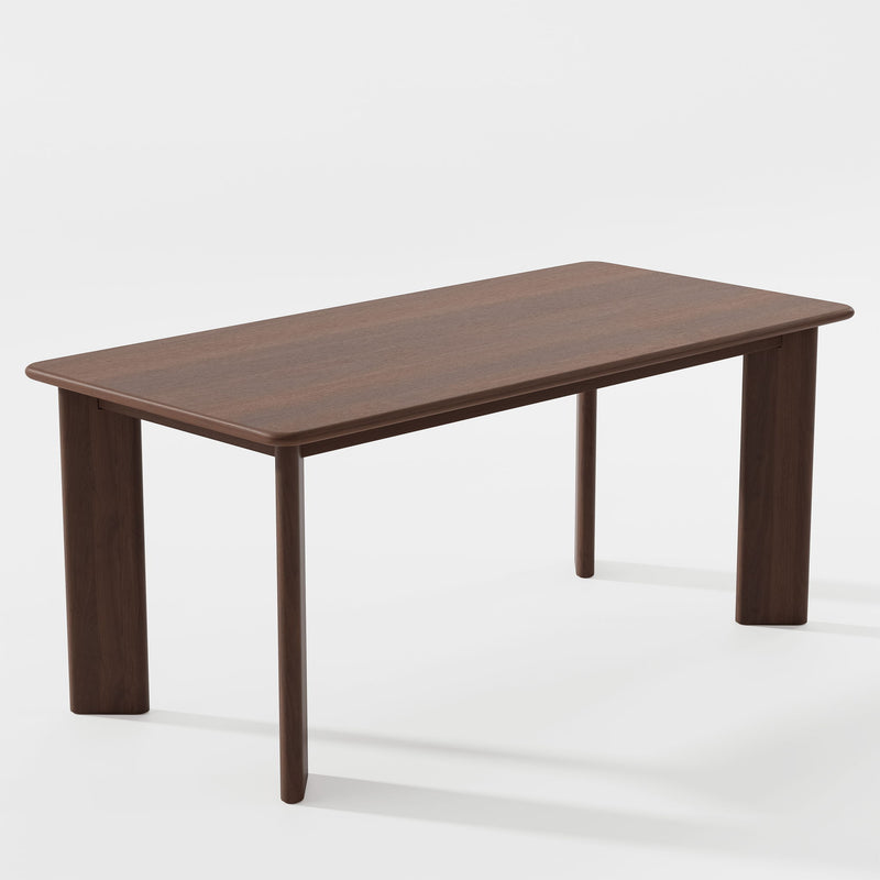 66" Solid Wood Dining Table - Brown