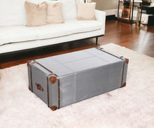 Load image into Gallery viewer, Aluminum Rectangular Storage Coffee Table - Silver
