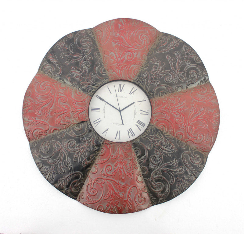 Novelty Analog Wall Clock - Red / Black