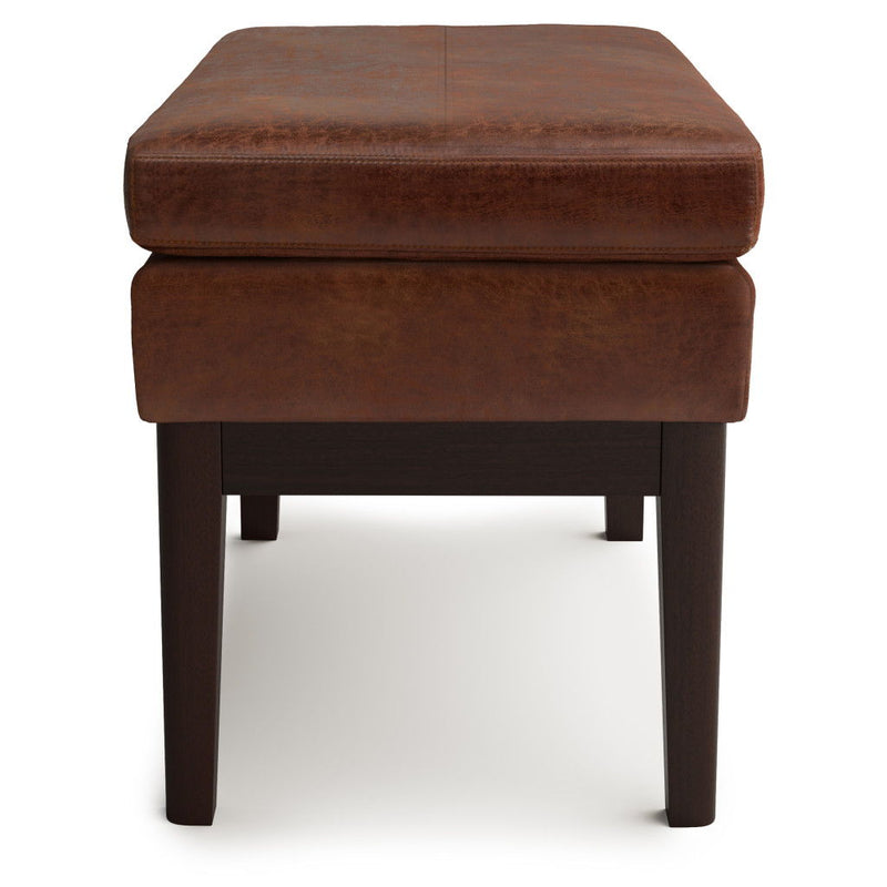 26" Fabric Ottoman - Brown