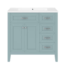 Load image into Gallery viewer, Modern Bathroom Vanity With Sink, Freestanding Design With Drawers And Doors
