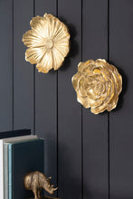 Load image into Gallery viewer, Rose Hanging Resin Wall Accents (Set of 2) - Gold
