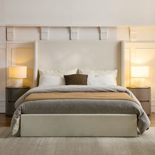 Load image into Gallery viewer, Caron - Upholstered Wingback Bed With High Headboard
