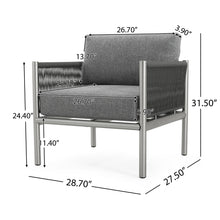Load image into Gallery viewer, Hargrove - Club Chair - Silver / Gray
