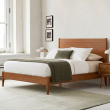 Load image into Gallery viewer, Modern Sled Platform Bed Frame With Slats
