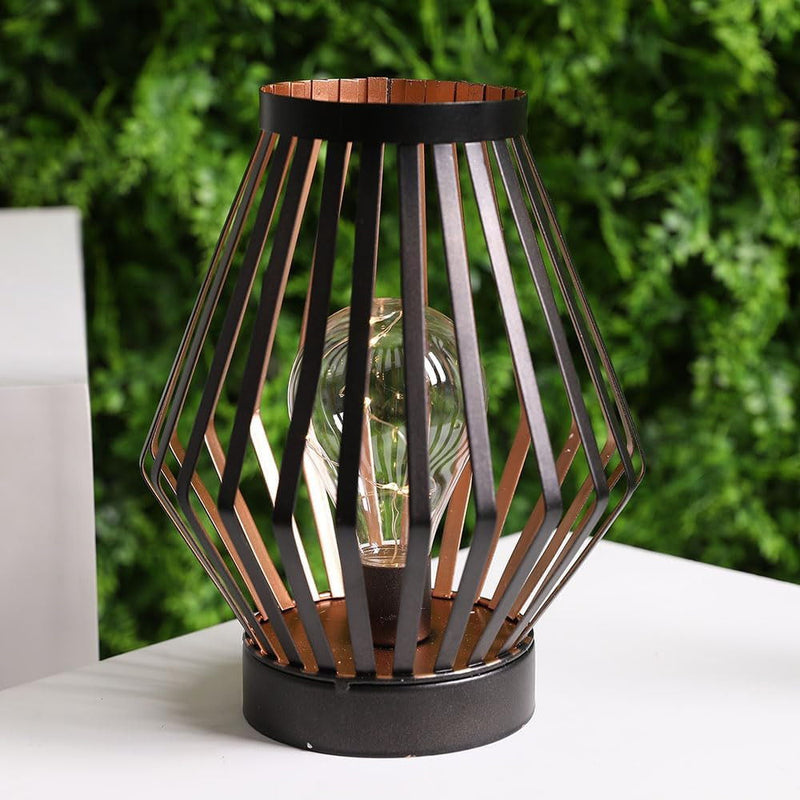 Pierced Novelty Desk Lamp With Novelty Shade (734229) - Black