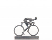 Load image into Gallery viewer, Minimalist Cyclist Finish Statue - Black
