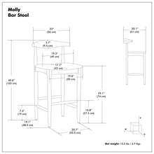 Load image into Gallery viewer, Molly - Bar Stool
