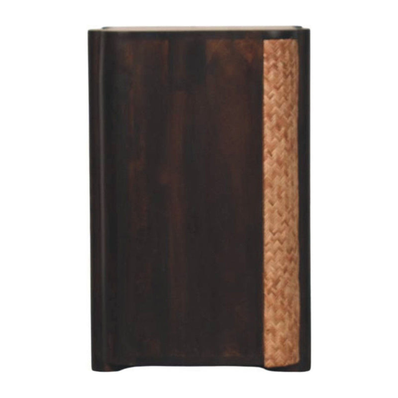 23" Solid Wood 2 Drawer Nightstand - Brown