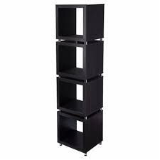 Four Tier Zig Zag Bookcase (490161) - Walnut