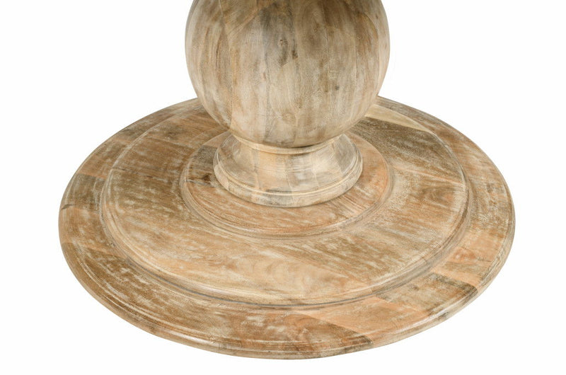48'' Solid Wood Pedestal Base Round Top Dining Table - Natural