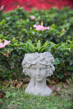 Load image into Gallery viewer, Cement Bust Wall Planter Indoor Outdoor Home Garden Decor, 8 - Gray
