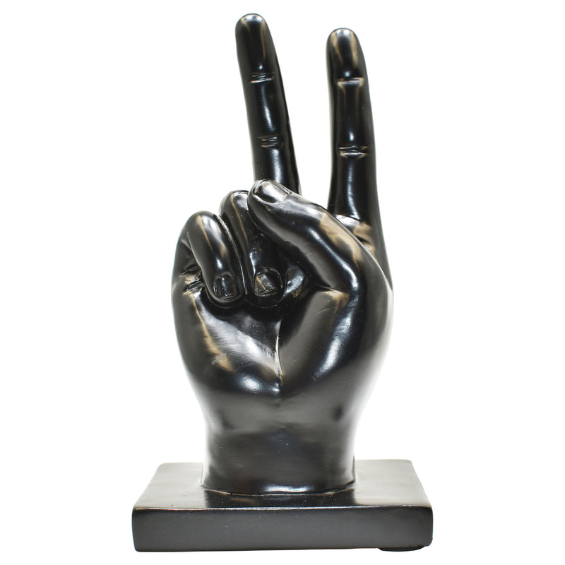 Hand Tabletop Sculpture (Set of 3) - Black