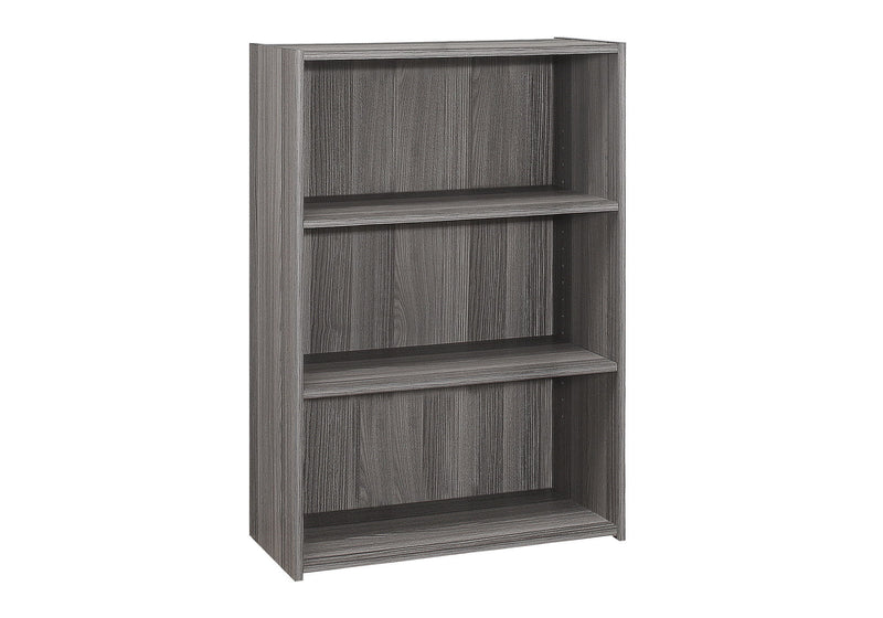 Adjustable Three Tier Bookcase - Gray
