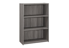 Load image into Gallery viewer, Adjustable Three Tier Bookcase - Gray
